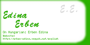 edina erben business card